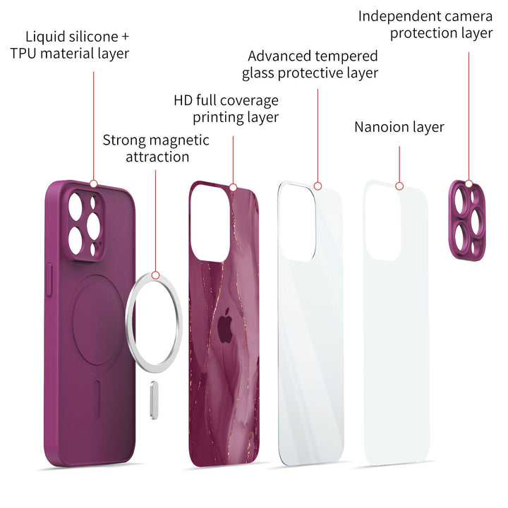 Tieling Red | IPhone Series Impact Resistant Protective Case