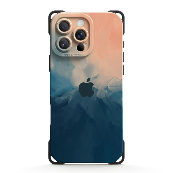 Beige Blue | iPhone Series Ultra Impact Resistant Protective Case