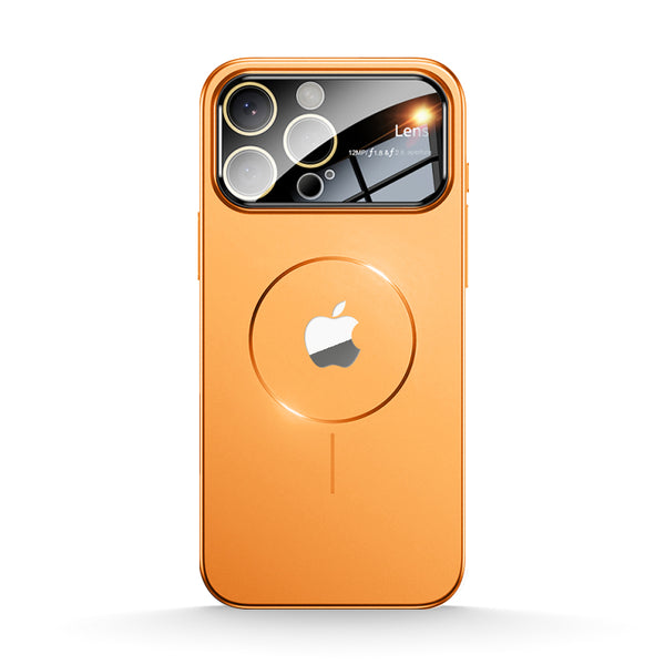 Vibrant Orange | iPhone Magsafe Large Window Matte Case