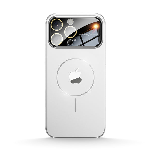 White | iPhone Magsafe Large Window Matte Case