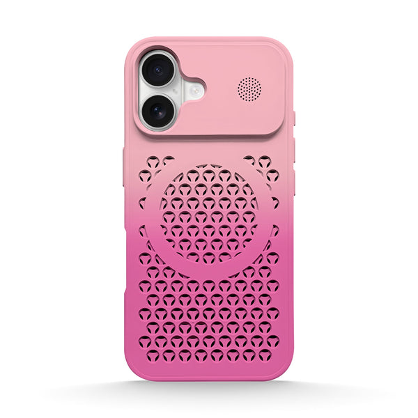Pink Rose | iPhone MagSafe Gradient Cooling Case