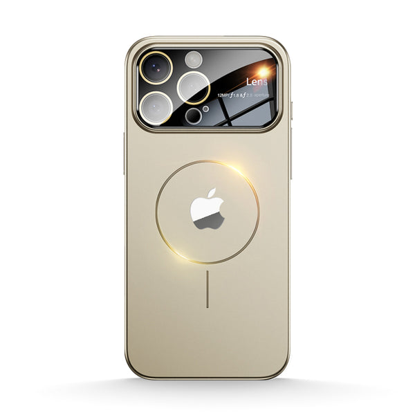 Titanium Gold | iPhone Magsafe Large Window Matte Case