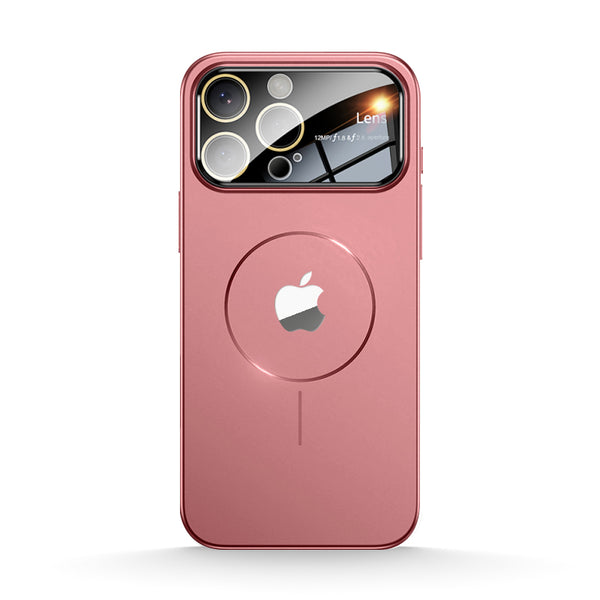 Burgundy Red | iPhone Magsafe Large Window Matte Case