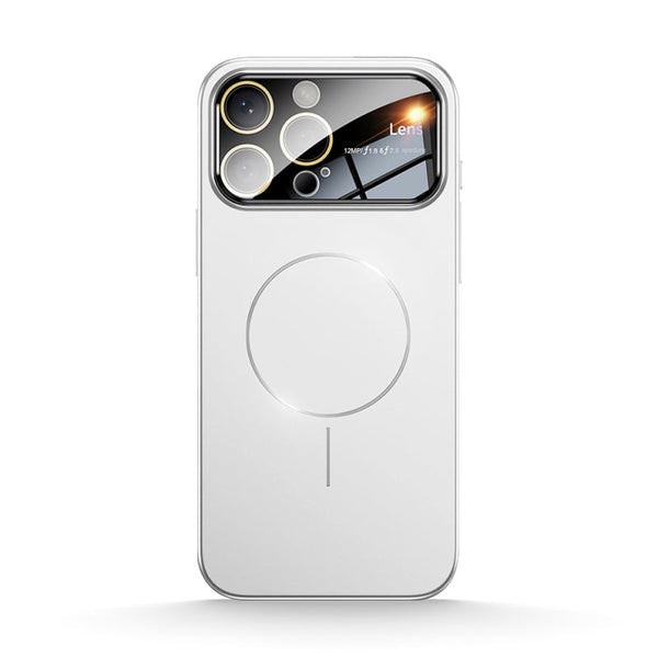 White | iPhone Magsafe Large Window Matte Case