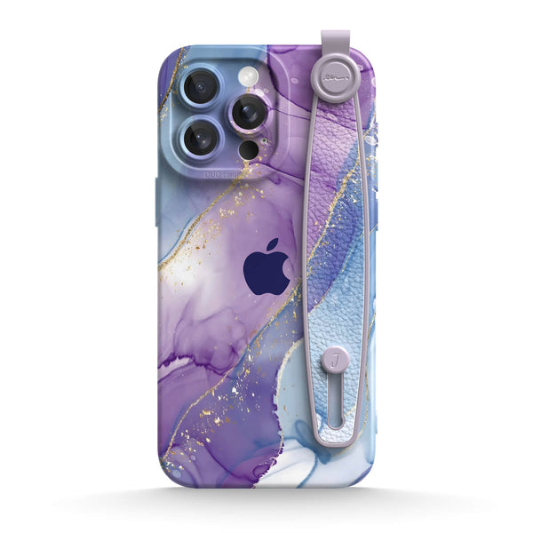 Purple Blue Gilt | iPhone Series Multifunctional Wristband Case