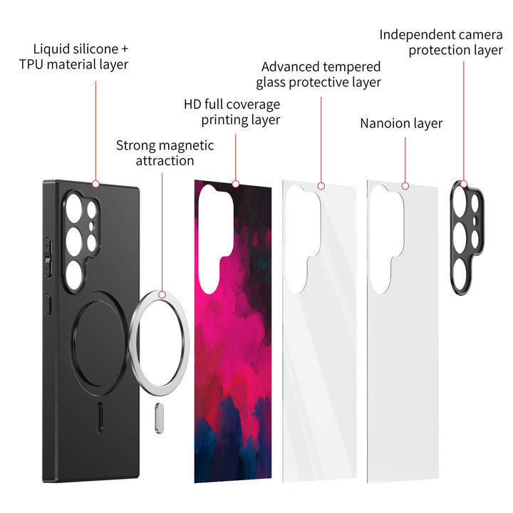 Berry Color | Samsung Series Impact Resistant Protective Case