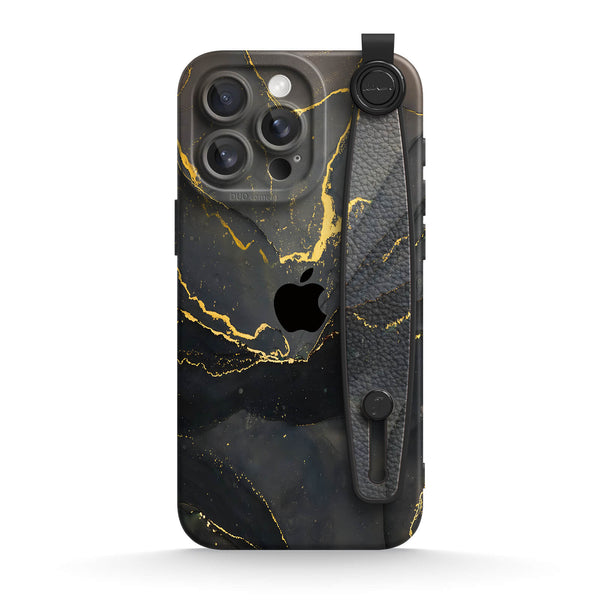 Black Gold Sand | iPhone Series Multifunctional Wristband Case