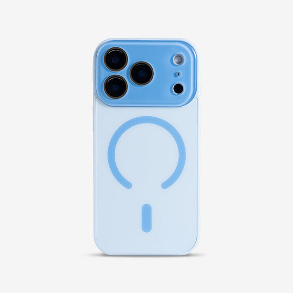 Light Blue | iPhone MagSafe Matte Mirror Case