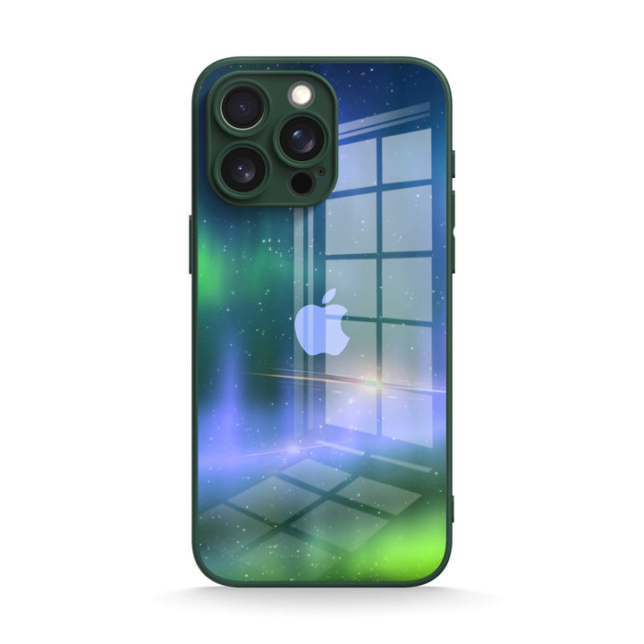 Optical Magnetic-Purple Green | IPhone Series Impact Resistant Protective Case