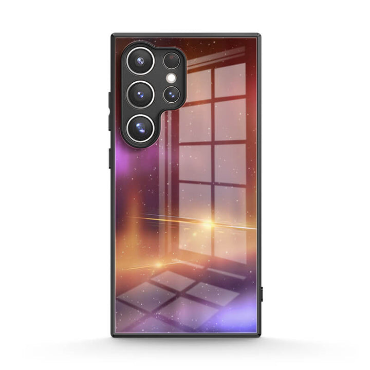 Optical Magnetic-Orange Purple | Samsung Series Impact Resistant Protective Case