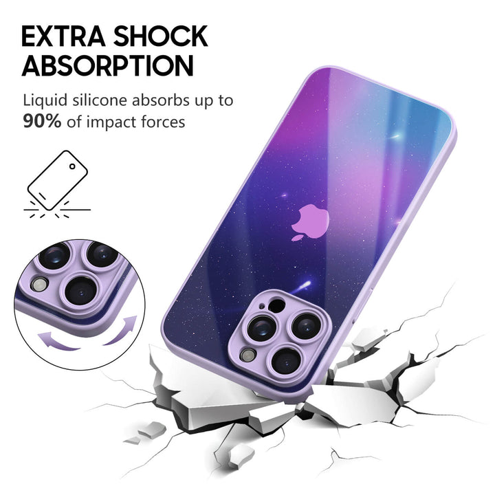 Optical Magnetic-Purple Green | IPhone Series Impact Resistant Protective Case